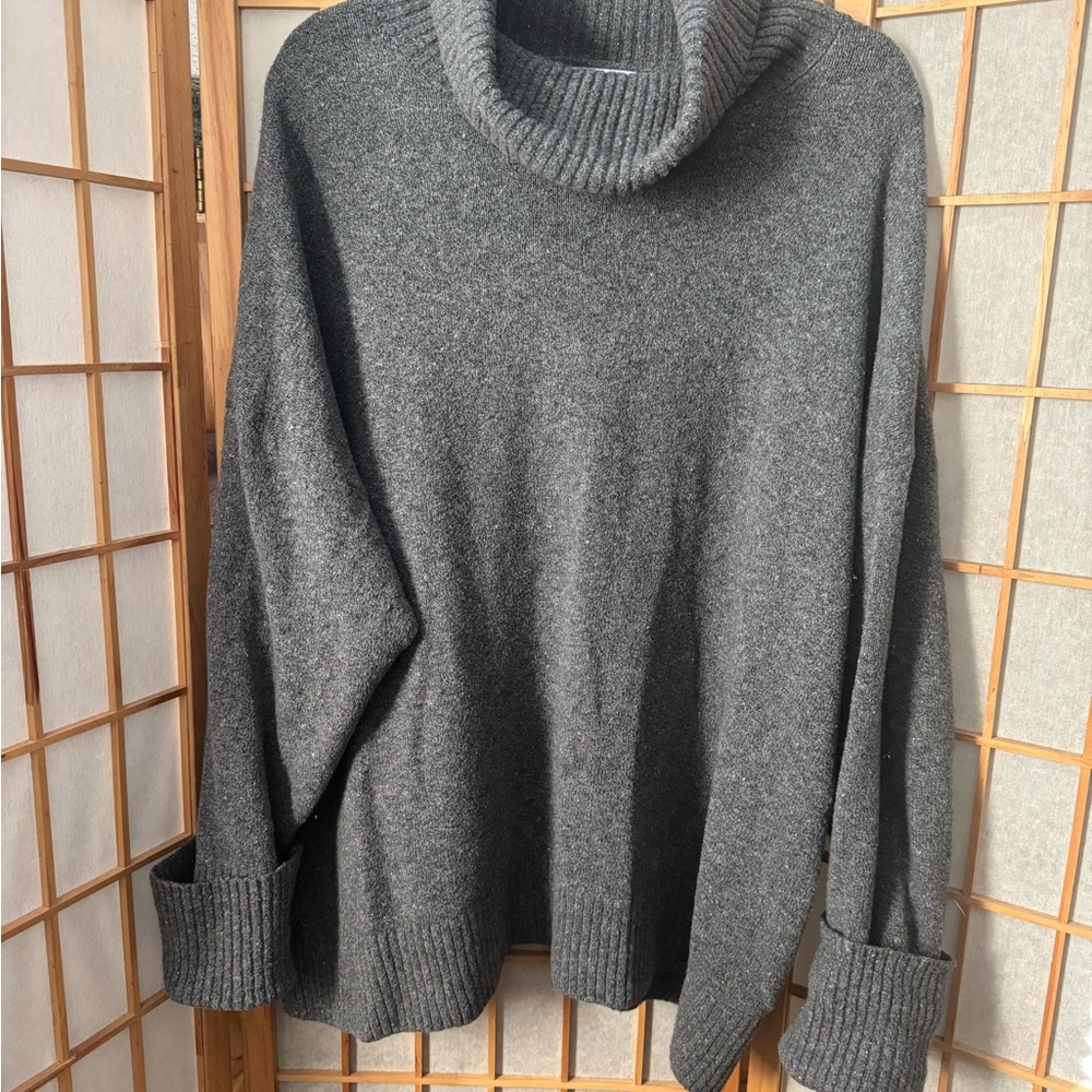 Cozy Gray Turtleneck Sweater